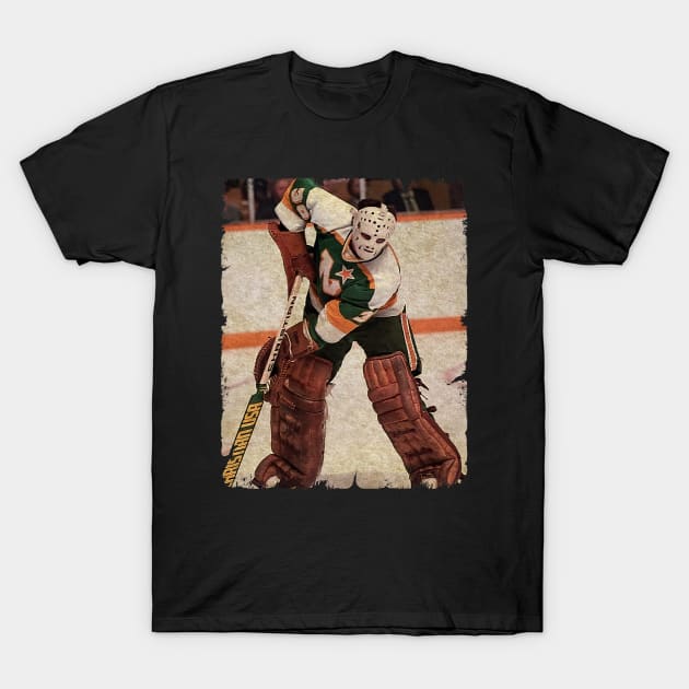 Jim Craig, 1984 in Minnesota North Stars (4,92 GAA) T-Shirt by Momogi Project